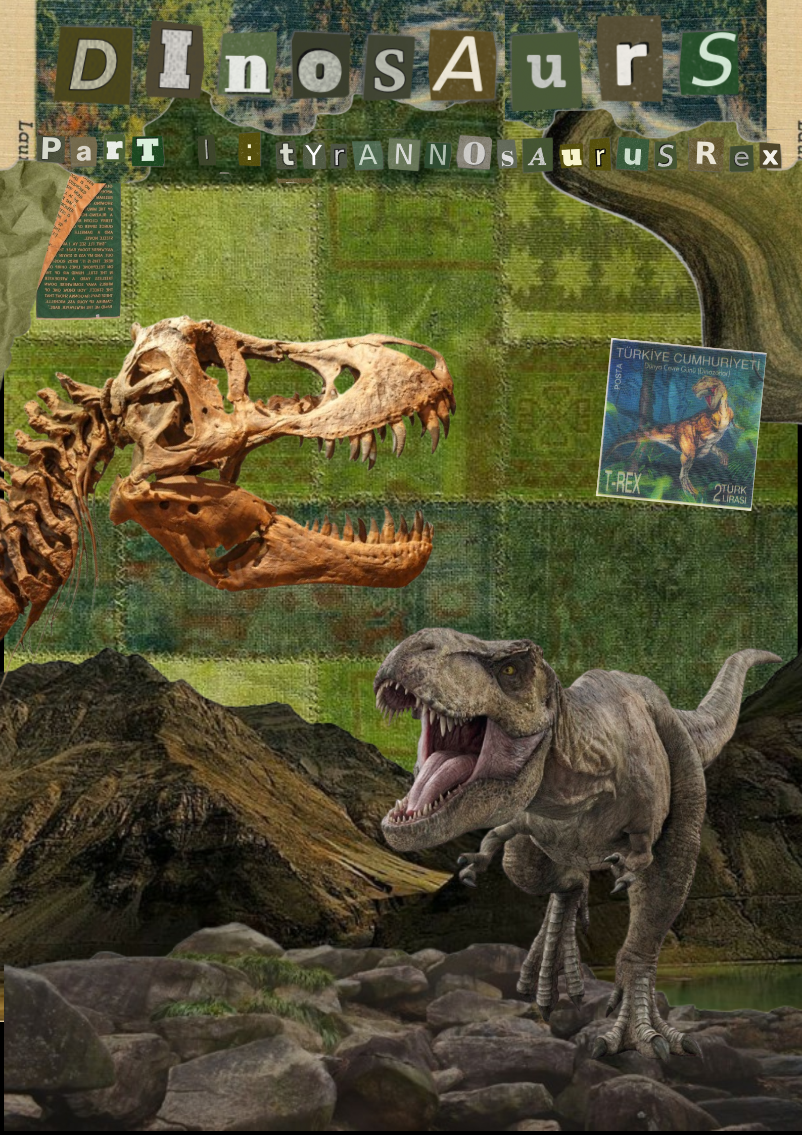 Zine Cover: Dinosaurs I (T-REX)